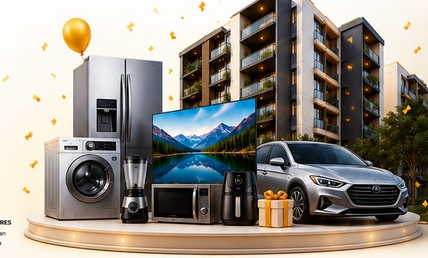 Premios: refrigeradora, lavadora, TV, auto y más